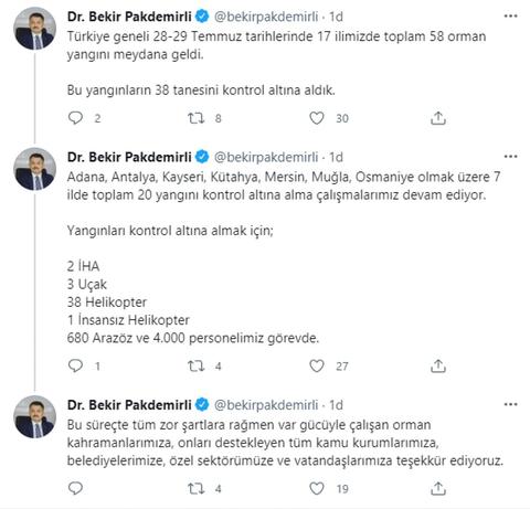 TÜRKİYE YANIYOR, ORMANLARIMIZ YANIYOR, NEFESİMİZ SÖNÜYOR! BİRÇOK İLDE ORMAN YANGINLARI