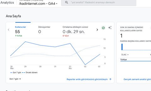 Kadınlar üzerine satılık site