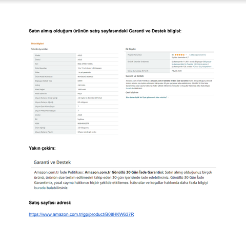 Amazon, Trendyol, Hepsiburada..vb. sitelerde 3. taraf alışverişlerinde yaşanan sorumluluk krizi Hk.