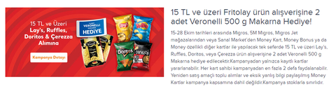 7 liralık frito lay cipslerinde 5-10 hopi kazanma şansı . Boş yok