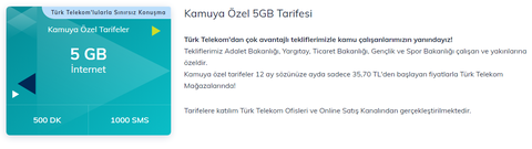 Kamuya Özel 5GB İçin Referans Olabilir Misiniz