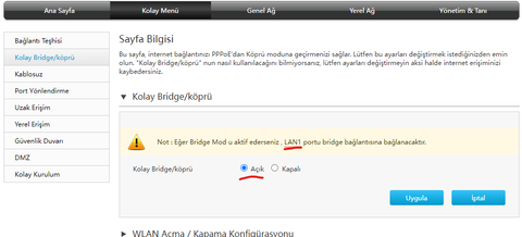 ZTE H168A Modemi Access Point Olarak Kullanmak - Guide