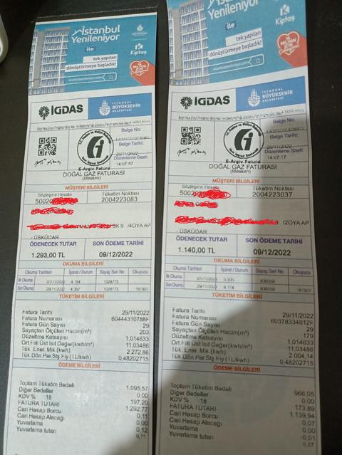 Ya bu DOĞALGAZ faturası ne böyle????