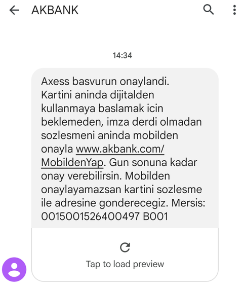 Akbank Kredi Kartı Sözleşme Onayı Hakkında