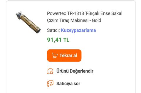 Tıraş makinesi (saç, sakal) fırsatları