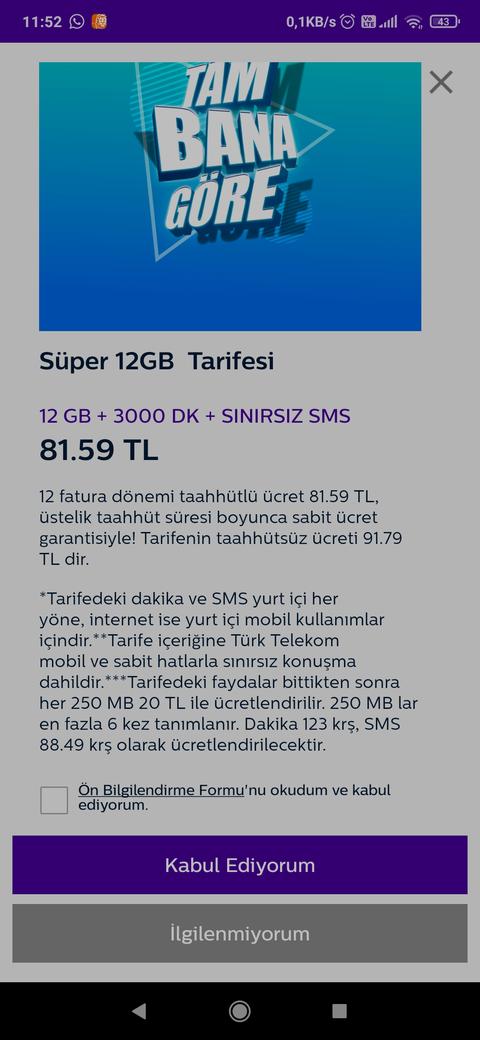 TÜRKTELEKOM KİŞİYE ÖZEL TEKLİFLER MEVCUT KULLANICAYA TARİFELER  İLK SAYFA GÜNCEL