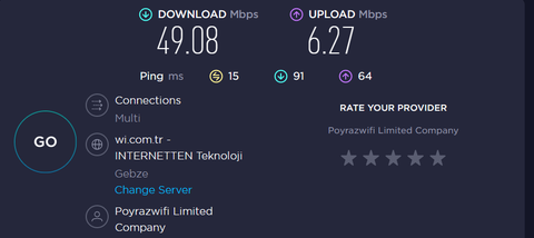 PoyrazNET ile 24Mbps 150TL | 100Mbps 180TL / e-Devlet Dijital Abonelik / Ücretsiz Geçiş
