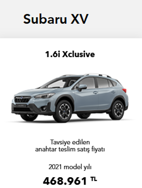 Subaru XV bir kez daha güncellendi: İşte fiyatı ve özellikleri