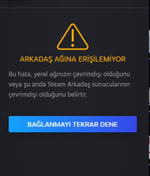 Steam çalışmıyor mu ?