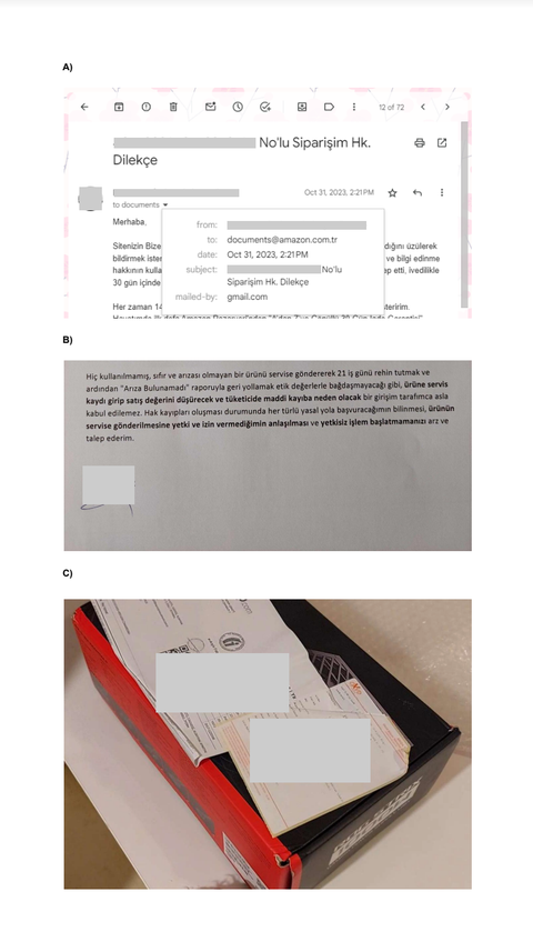 Amazon, Trendyol, Hepsiburada..vb. sitelerde 3. taraf alışverişlerinde yaşanan sorumluluk krizi Hk.