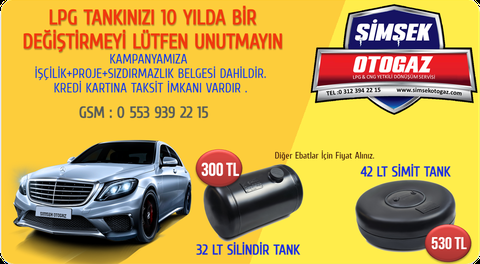 Lpg tank degisimi sure ve fiyat