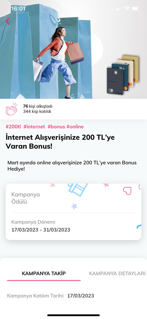 Denizbank Bonus 200 TL ye varan bonus e ticaret