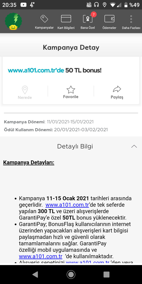 A101 Online 200/50 İndirim