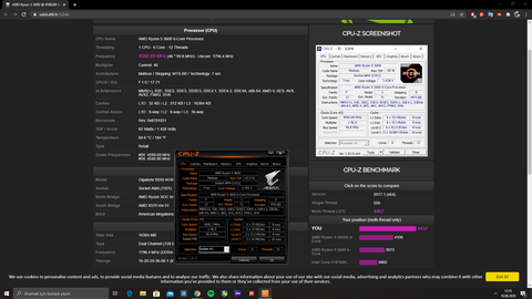 Yeni Ryzen 5 3600 @ 4.5ghz 1.225V