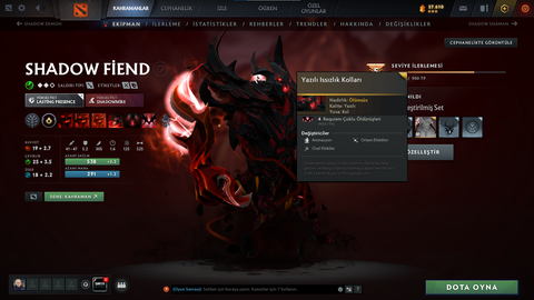 Dota 2 Dolu Account Satılık. 4 Arcana 2 Persona ve Ekstra Item'lar