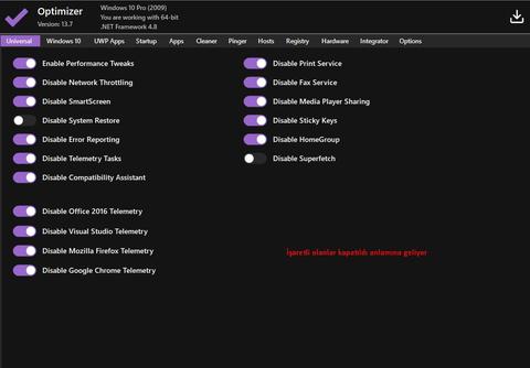 Windows 10 Oyun Optimizesi