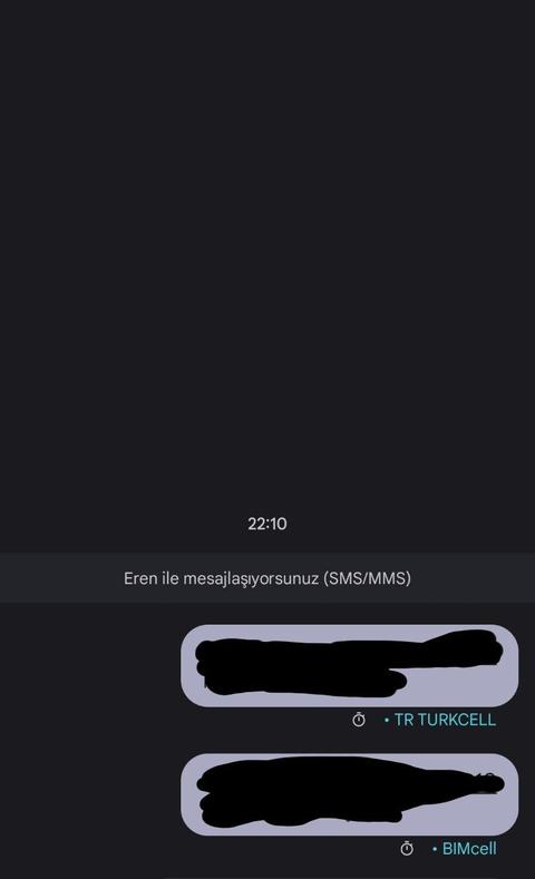 Çift hatta SMS sorunu