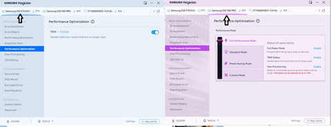 Samsung 970 evo plus performans modu problemi