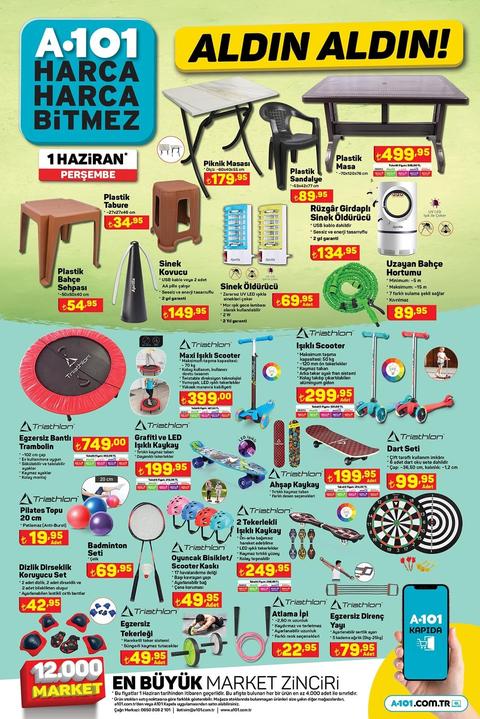 A101 1 Haziran 2023 Perşembe katalog