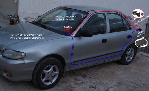 Park Sensörü Montajı Accent Yumurta Kasa 1999 1.5 Gls