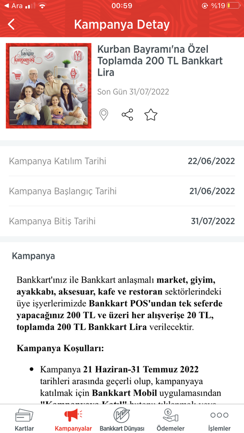 Ziraat Bankkart Kurban Bayramı Kampanyası