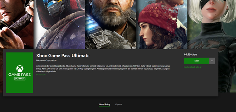 Xbox Game Pass Ultimate 3 Ay 5,90 TL