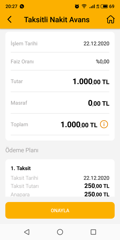 Vakıfbank Taksitli Nakit Avans-Faizsiz, masrafsız 1.000 TL