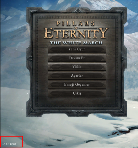 Pillars of Eternity - Definitive Edition Translate Türkçe Yama V1.1