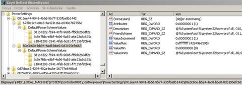 Win7 Güç Planı Bilgileriniz Kullanılamıyor Masaüstü