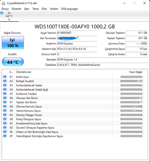 WD BLACK SN850 1TB Nvme SSD  PCie 4.0  (Amazon Prime)  1716 TL