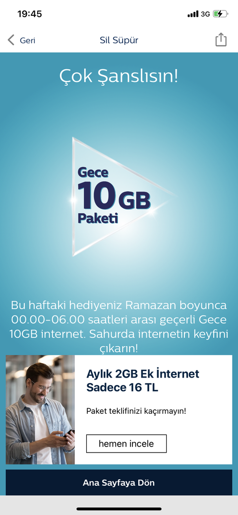 Türk Telekom Ramazan Sahur 10 GB