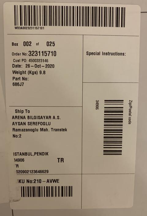 DELL S2721DGF/2K-165Hz-IPS HDR400/10Bit/DCI P3 %98/DP 1.4/3399 TL