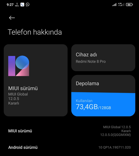 Xiaomi Redmi Note 8 Pro [ANAKONU]