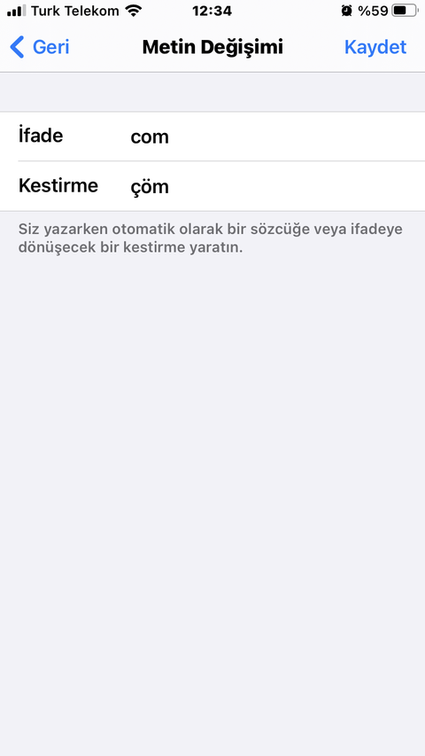 iPhone Klavye Tahmin Sorunu