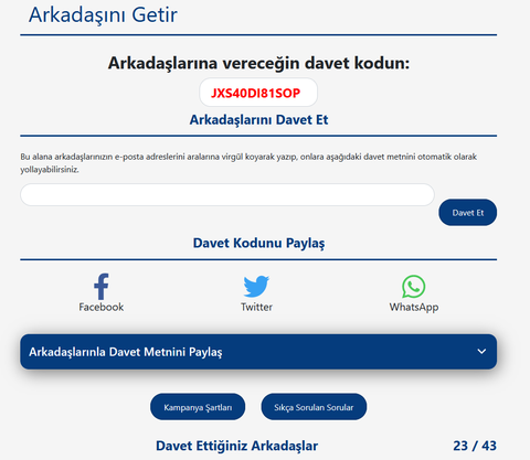 Turk.net Davetiye Paylaşım Konusu