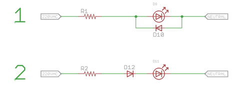 Kırmızı Diyot Led,Direnç ve Ev Şebekesi İle Devre Oluşturma