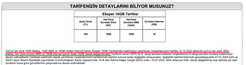 Habersiz Tarife Değişikliği (Taahhütsüz Olarak Sınırsız İnternetli Mobil Tarife Kullananlar Dikkat)