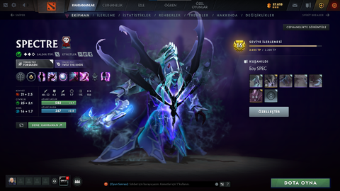 Dota 2 Dolu Account Satılık. 4 Arcana 2 Persona ve Ekstra Item'lar
