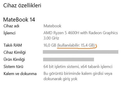 HUAWEI MateBook 14'' 2K FullView ekran | AMD Ryzen ™ 4600H 16GB RAM + 512GB SSD