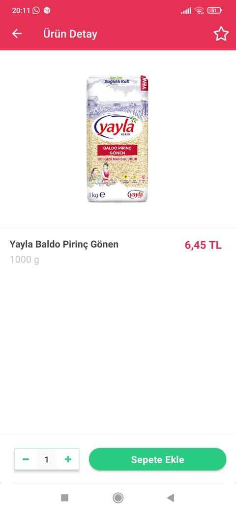 Banabi Baldo Pirinç 6,45