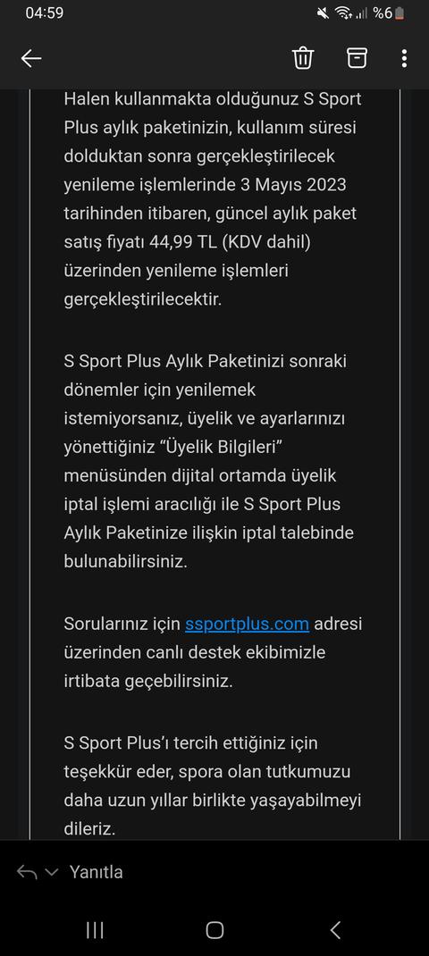 S Sport Plus Aylık Paketine Fahiş ZAM!