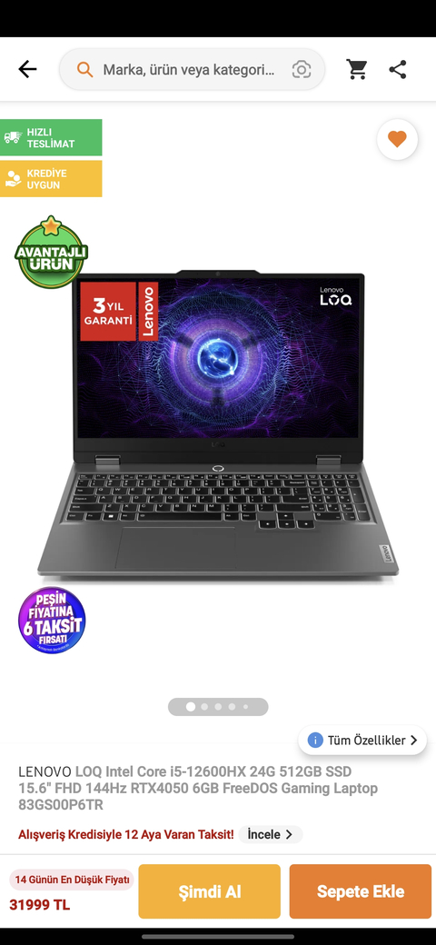 Lenova loq alınırmı acil cevap