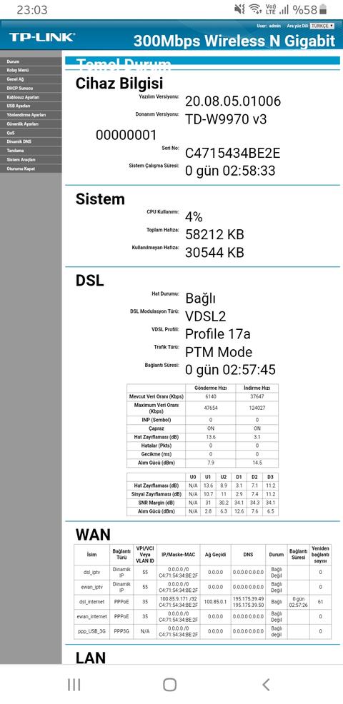 (Yardim)Her 10 dk da bir internet kesilme sorunu