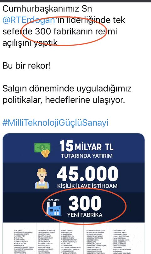 Erdoğan Tarafından Zaten Açık Olan Fabrikaların Tekrar Açılması (Cevap Geldi!)