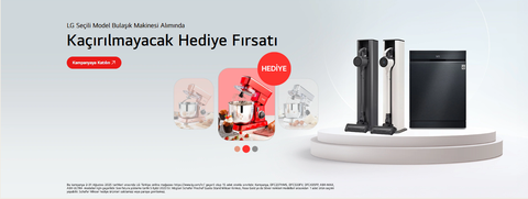 LG’den Elektrikli Süpürge ve Bulaşık Makinesi Alana Schafer Prochef Gusto Stand Mikser Hediye!