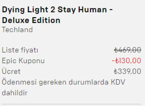 Epic Games Store 130 tl indirim kuponu veriyor [Ana Konu] Dying Light 2 204 tl God of War 184 tl