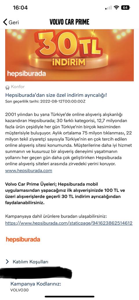 Hepsiburada yeni üyeliğe 100/30₺