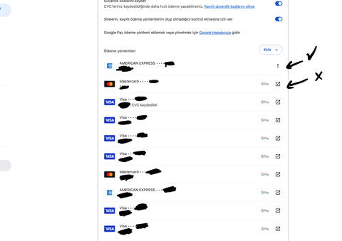 Google Chrome Odeme Yontemi Silme Sorunu