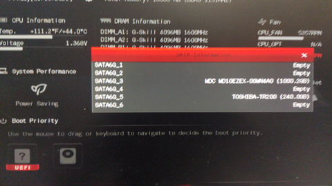 Ssd boot olmuyor