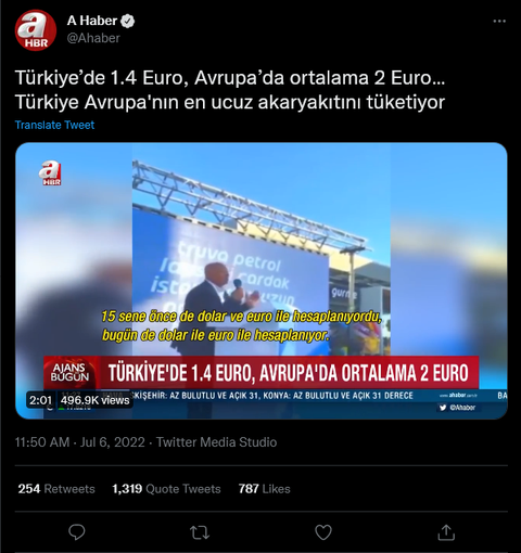 Türkiye Avrupa'nın en ucuz akaryakıtını tüketiyor!